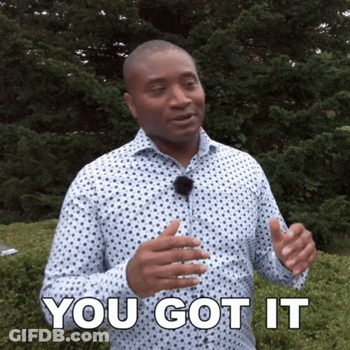 Man In Polka Dot Shirt Saying You Got It GIF