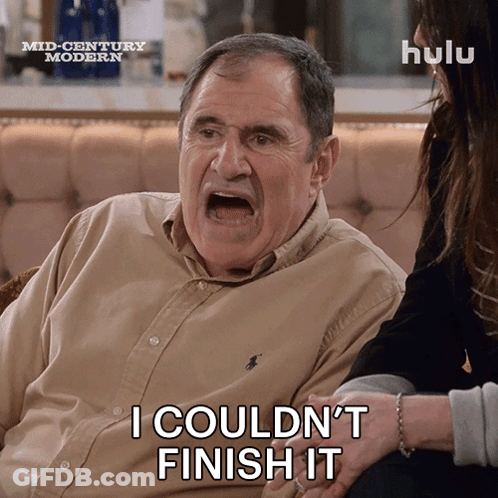 Man In Polo Shirt Says I Couldn't Finish It GIF