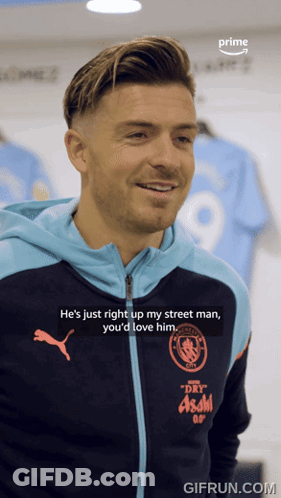 Man In Puma Jacket Says Just Right Up My Street GIF