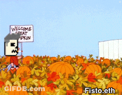Man In Pumpkin Patch Holding Welcome Great Pkin Sign GIF