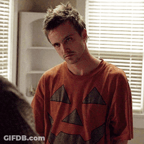 Man In Pumpkin T-Shirt GIF