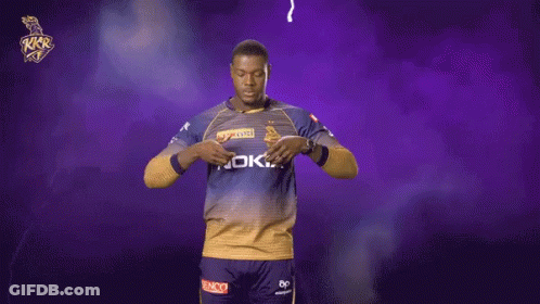 Man In Purple And Gold Jersey Saying Ok GIF