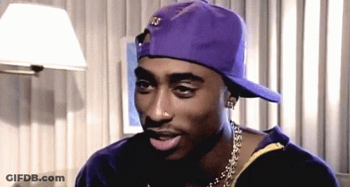 Man In Purple Hat And Gold Chain GIF