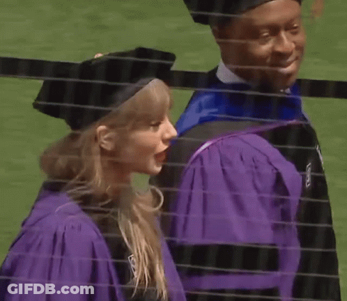 Man In Purple Hat Saying Boston College GIF