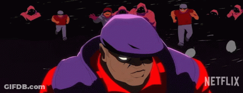 Man In Purple Hat With Netflix GIF