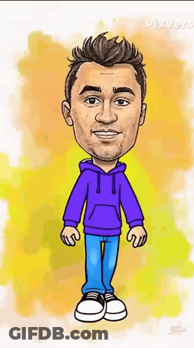 Man In Purple Hoodie And Blue Jeans GIF