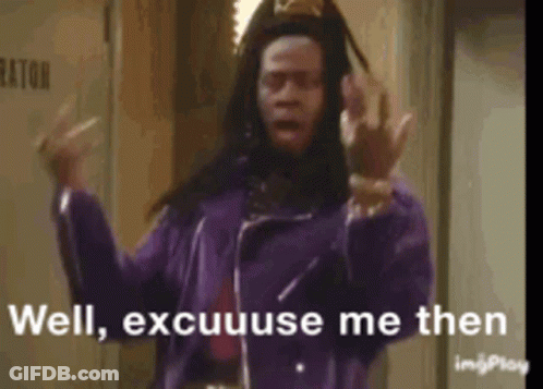 Man In Purple Jacket Dancing Well Excuse Me GIF