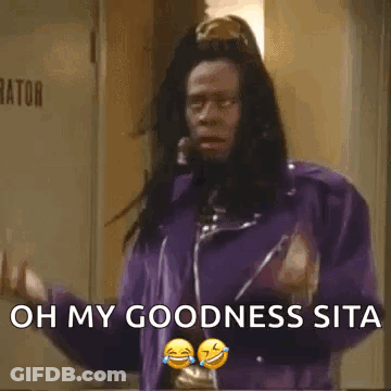 Man In Purple Jacket Laughing Saying Oh My Goodness Sita GIF