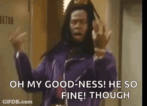Man In Purple Jacket Saying Oh My Goodness GIF