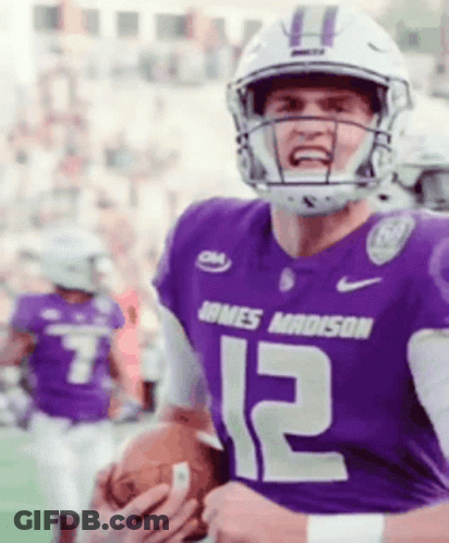 Man In Purple Jersey Number 12 GIF