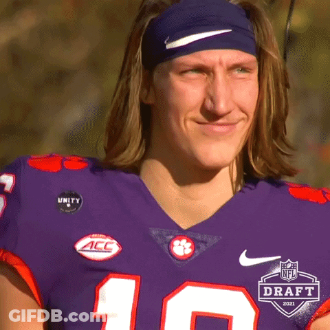 Man In Purple Jersey Saying Draft GIF