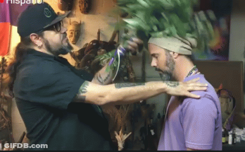 Man In Purple Shirt Hugging Another Man GIF