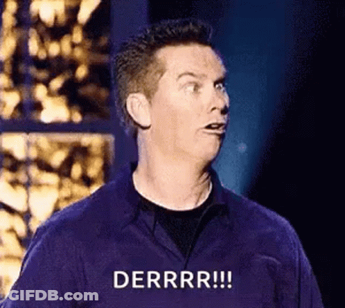 Man In Purple Shirt Making Funny Face GIF