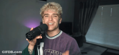 Man In Purple Shirt Saying Chill GIF