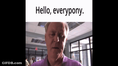 Man In Purple Shirt Saying Hello Everyone GIF
