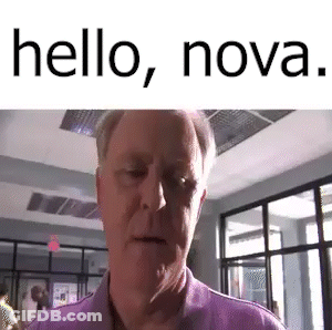 Man In Purple Shirt Saying Hello, Nova GIF