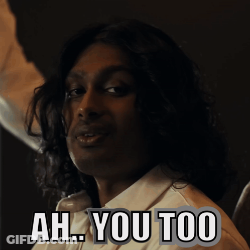 Man In Purple Shirt Saying Me Too GIF
