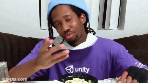 Man In Purple Shirt Saying Unity GIF