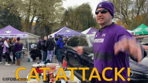 Man In Purple Shirt Saying Washington GIF