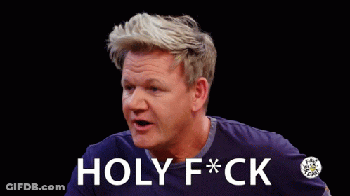 Man In Purple Shirt Says Holy F Ck GIF