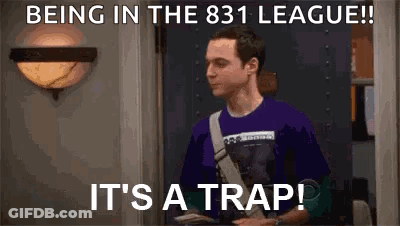 Man In Purple Shirt Standing In Doorway Holding Purse GIF