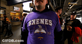Man In Purple Shirt With Sxenees GIF