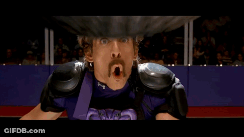 Man In Purple Skull Headband GIF