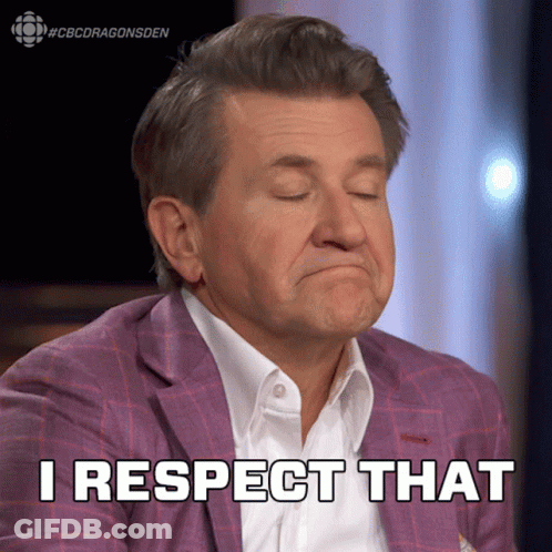 Man In Purple Suit Saying I Respect That GIF