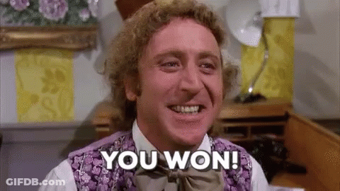 Man In Purple Vest Bow Tie You Won GIF