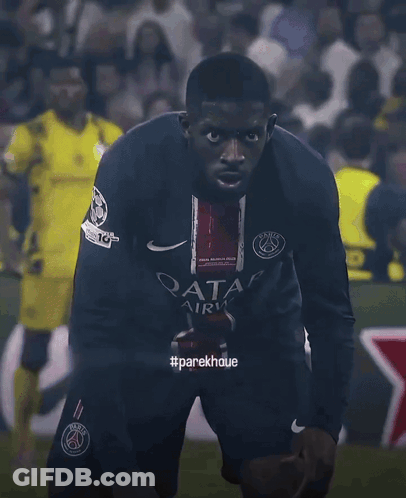 Man In Qatar Air Jersey GIF