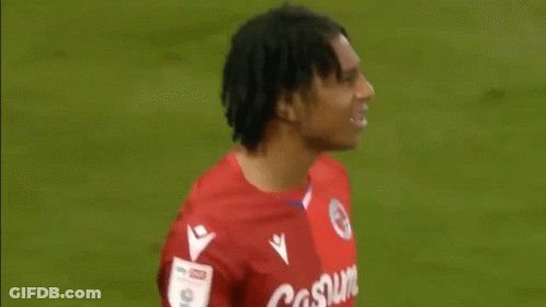Man In Qatar Air Jersey On Field GIF