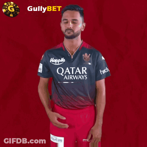Man In Qatar Airways Jersey GIF
