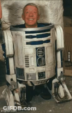 Man In R2D2 Costume Smiling GIF
