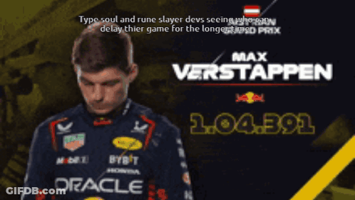 Man In Racing Suit Max Verstappen GIF