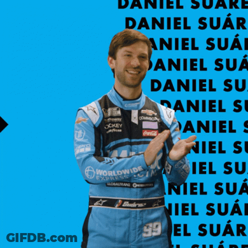Man In Racing Suit Number 59 GIF
