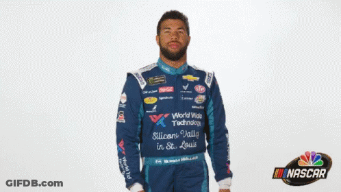 Man In Racing Suit With Silicon Valley In St. Louis GIF