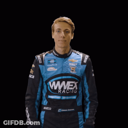 Man In Racing Suit WMAX GIF