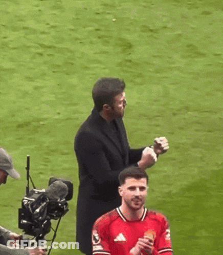 Man In Red Adidas Jersey Standing On Field GIF