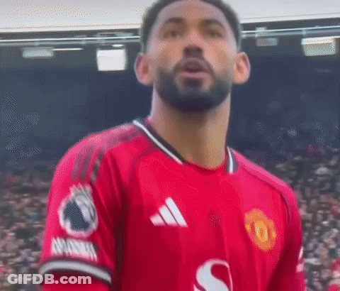 Man In Red Adidas Jersey With S GIF
