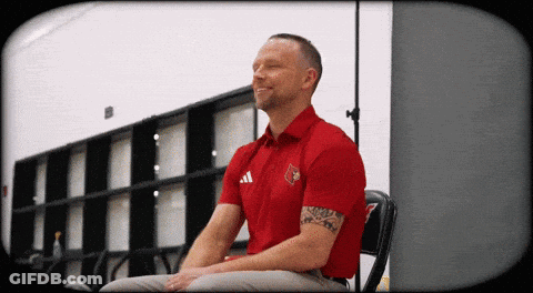 Man In Red Adidas Shirt GIF