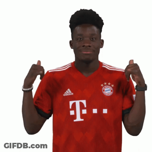 Man In Red Adidas Shirt Giving Thumbs Up GIF