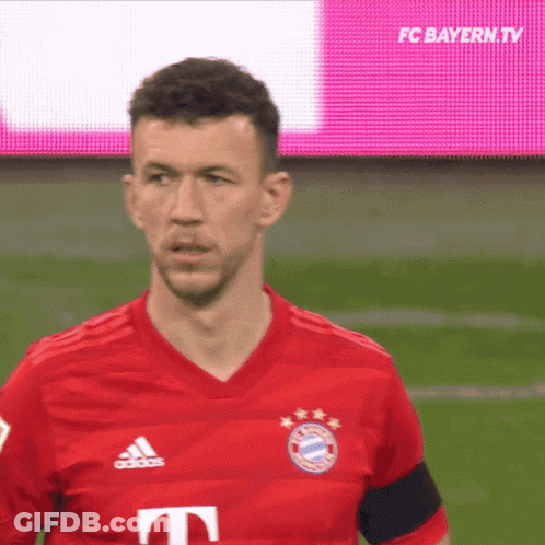 Man In Red Adidas Shirt On Field GIF