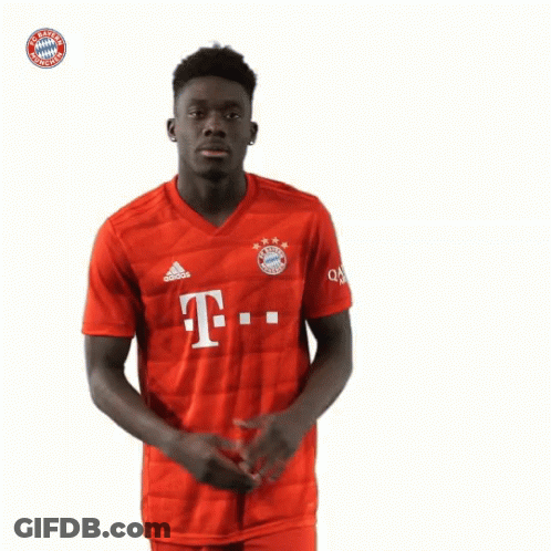 Man In Red Adidas T-Shirt GIF