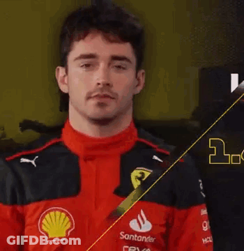 Man In Red And Black Ferrari Jacket GIF
