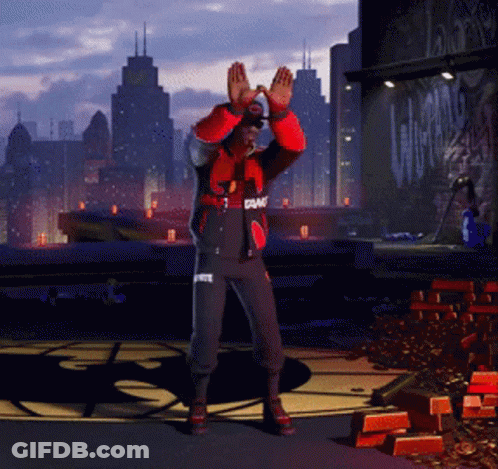 Man In Red And Black Jacket Saying Gang GIF