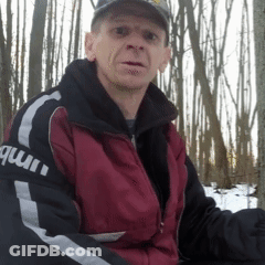 Man In Red And Black Jacket Saying Quirk GIF