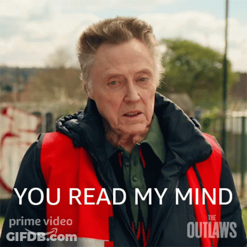 Man In Red And Black Jacket Saying You Read My Mind GIF