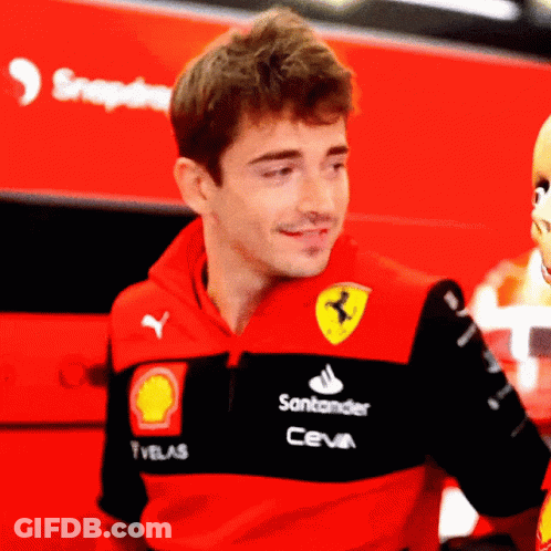 Man In Red And Black Santander Cevin Shirt GIF