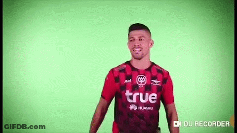 Man In Red And Black Soccer Jersey GIF