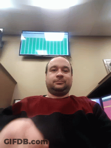 Man In Red And Black Sweater GIF
